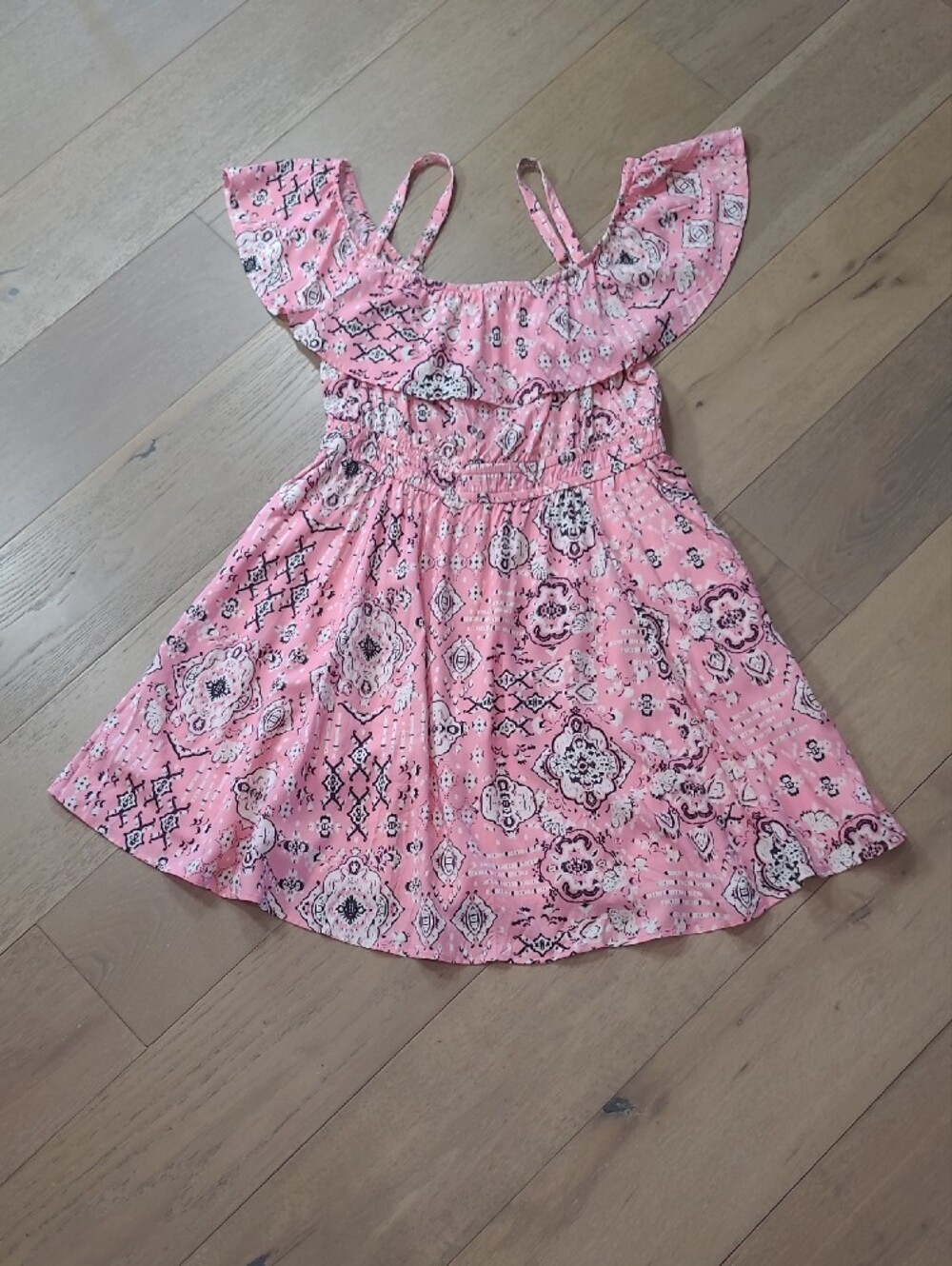 NWT Torrid Mini Wash Challis Off Shoulder Skater Dress Women's sz 1/1X Pink